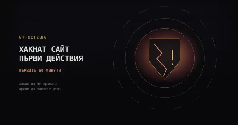 хакнат сайт първи действия в първите 60 минути